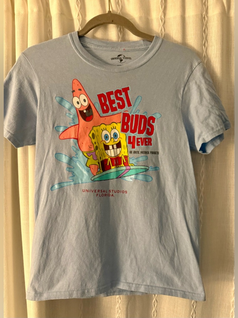 Universal Studios Sponge Bob SquarePants  “Best Buds” t-shirt. Sz. L youth.